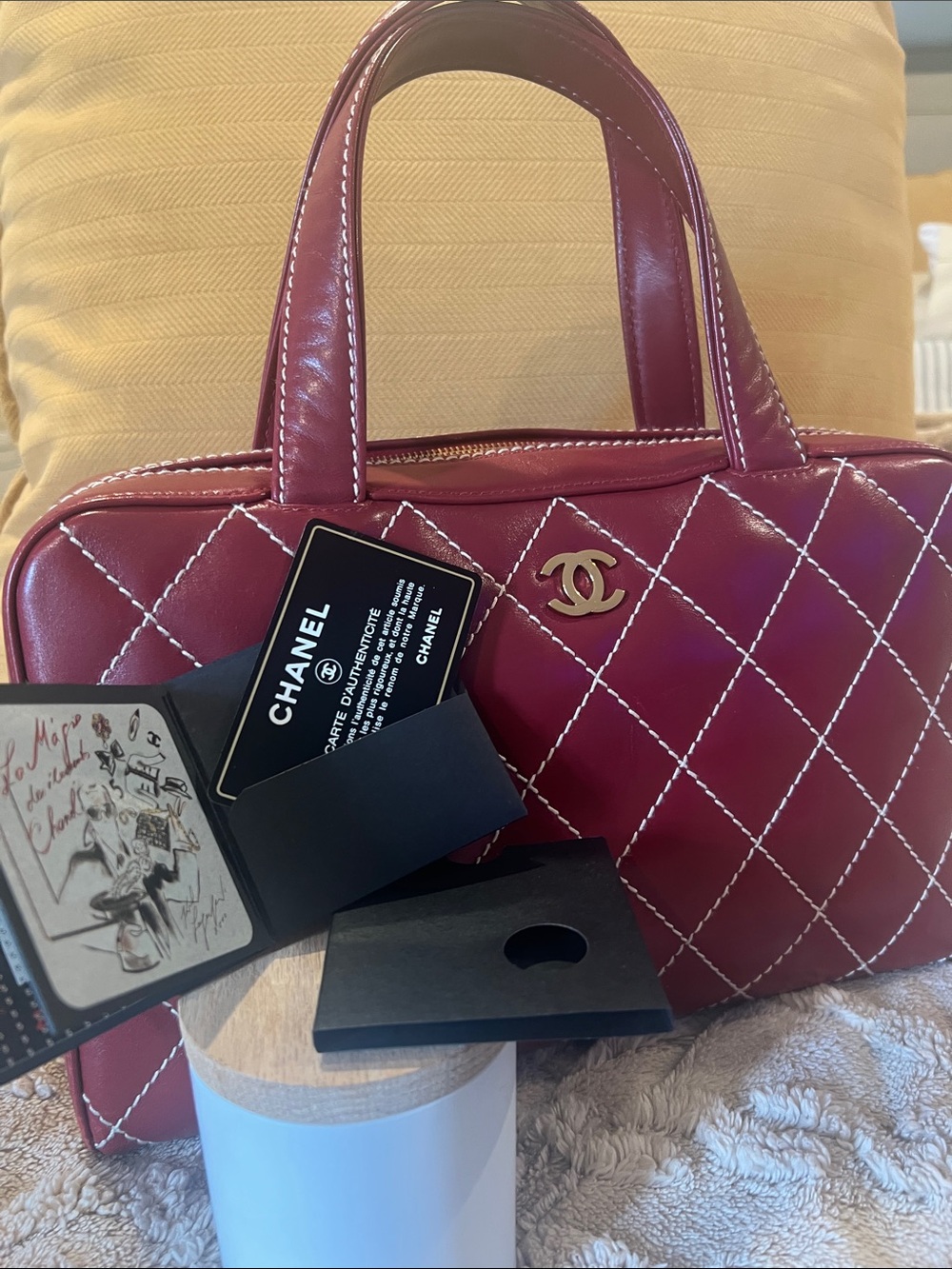 🌹NWT RARE CHANEL WILD STITCH HANDBAG & MATCHING WALLET - Picture 16 of 16